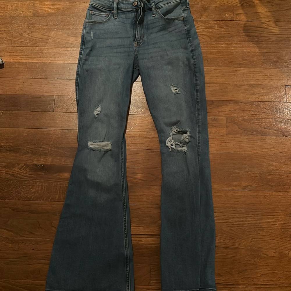 Flared jeans,hollister,high rise